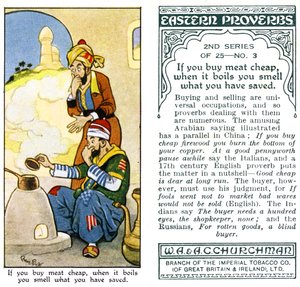Si compras carne barata, cuando la hierves hueles lo que has ahorrado, 1932