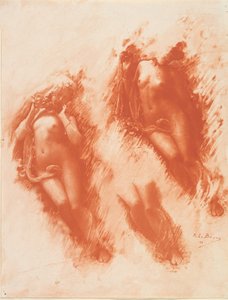 Estudio en naranja de René Le Bègue