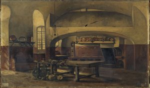 Las cocinas del castillo de Maisons-sur-Seine, ca. 1881 -1891 (óleo)