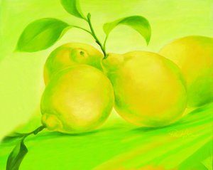 Limones de un verde intenso de Renate Holzner