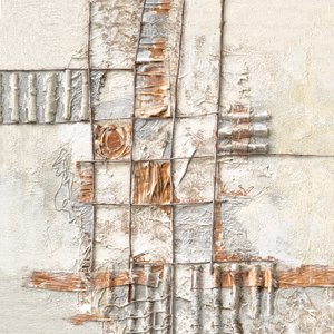 Cuadrícula desgastada: obra abstracta de Renate Holzner