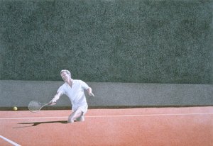 Tenis de grava de Rene Boin