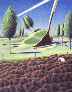 Spade, 2005, Dibujo a lápiz de color sobre papel de Rene Boin