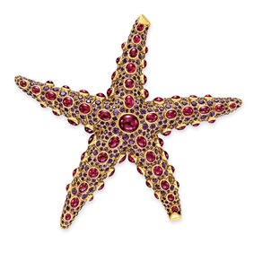 Broche de estrella de mar de Rene Boivin