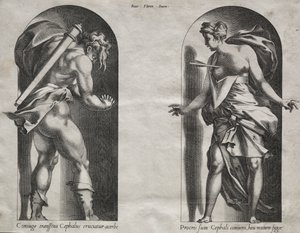 Cephalus and Procris in two Niches de Rene Boyvin