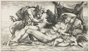 Júpiter y Antíope de Rene Boyvin