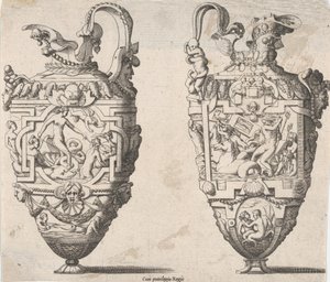 Dos jarrones, siglos XVI-XVII