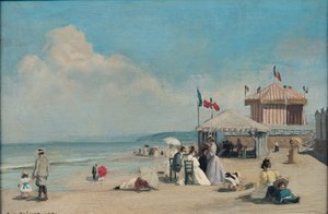 La playa de Cabourg de René François Xavier Prinet