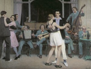 El bar del Casino de Cabourg, c.1930 (óleo sobre lienzo) de René François Xavier Prinet