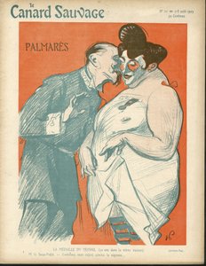 Ilustración de Hermann-Paul (1864-1940) para la portada de El pato salvaje, No. 20 de Rene George Hermann Paul