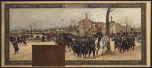 Boceto para el gabinete del Prefecto en el Ayuntamiento de París: Defensa Exterior de Rene Joseph Gilbert