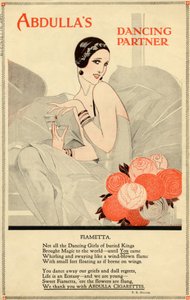 Cigarrillos Abdulla, años 1920 de Rene Vincent