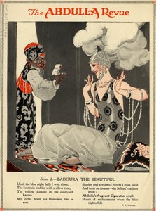 Cigarrillos Abdulla, década de 1920 de Rene Vincent