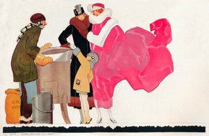 Diseño de cartel Au Bon Marché, c1923 de Rene Vincent