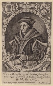 Sir Thomas More, abogado, estadista, filósofo y humanista inglés de Renold (after) Elstrack