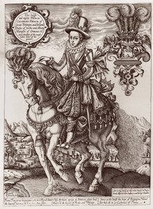 Carlos I como Príncipe de Gales a caballo, de 