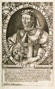 Dick Whittington, alcalde de Londres (grabado) de Renold Elstrack