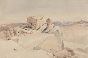 La Cima del Monte Sinaí o Jebel Musa, 1840 de Rev. Edward Thomas Daniell
