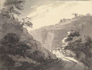 Paisaje con carretera en primer plano de Rev. William Gilpin