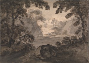 Vista a través de los árboles de Rev. William Gilpin