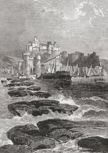 Pozzuoli, Nápoles, sur de Italia a finales del siglo XIX. De Italian Pictures by Rev. Samuel Manning, publicado hacia 1890. de Reverend Samuel Manning