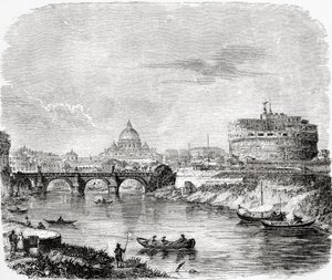 San Pedro con el puente y Castel Sant