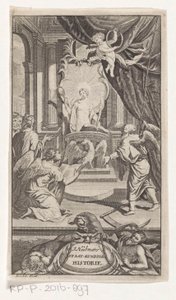 El padre tiempo revela la historia Historia política de J. Huebner (título sobre objeto) Página de título para: Johann Hübner, Preguntas concisas de historia política, 1719 de Reynier Blokhuysen