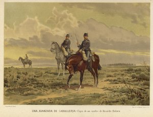 Un puesto avanzado de la caballería de Ricardo Balaca y Canseco