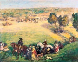 El prado. Pintura de Ricard Canals i Llambi (1876-1931). de Ricardo Canals y Llambi