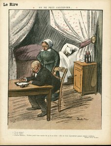 Ilustración de Ricardo Flores (1878-1918) en Le Lire, 08/02/13 - No se puede satisfacer - Médico, Arquitectura interior de Ricardo Flores