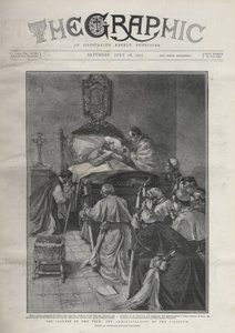 La enfermedad del Papa - La enfermedad del Papa León XII, el Papa recibiendo a los Cardenales, 14 de julio de Riccardo Pellegrini