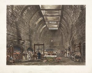 Cocina antigua del Castillo de Windsor, principios del siglo XIX de John Pardon