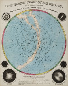 Carta de los Cielos, c. 1855 de John Pardon