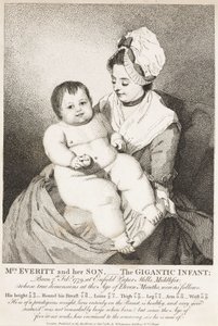 La Sra. Everitt y su hijo; el infante gigante de John Pardon