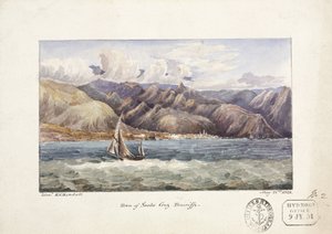 Ciudad de Santa Cruz, vista desde el agua, Tenerife, 22 de mayo de John Pardon