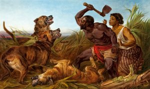Los esclavos cazados, 1862