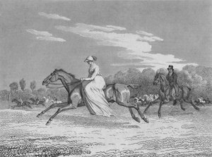 La dama en las carreras de Egham, c1810 de Richard Barrett Davis