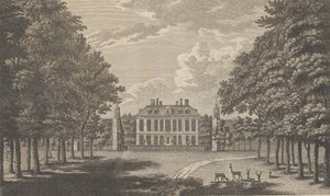 Langley Park, cerca de Beckenham en Kent, de The History and Topographical de Edward Hasted, 1776 de Richard Bernard Godfrey