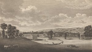Preston Hall en Aylesford, en el Condado de Kent, del libro de Edward Hasted, La Historia y..., 1777-90 de Richard Bernard Godfrey