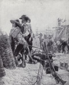 Fundación del Fuerte St George, Madrás, por Francis Day de la Compañía de las Indias Orientales