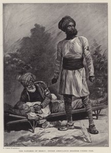 Los peligros de la misericordia, camilleros indios bajo fuego