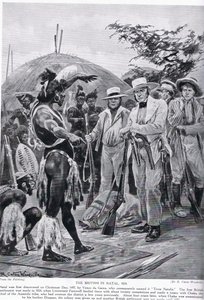 Los británicos en Natal en 1824, ilustración de 
