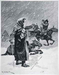 Arqueros cosacos turco-bashkir acosaron y hostigaron la retirada del ejército de Napoleón de Rusia en 1812