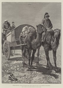A través de Mongolia, con el correo pesado ruso a través del Gobi, nuestra caravana en el desierto