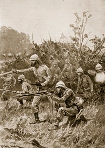 Avance de la fuerza británica en la campaña de Ashanti, 1873