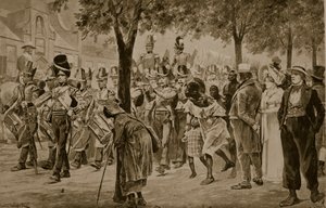Fuerzas británicas marchando hacia Ciudad del Cabo, 1814, ilustración de 