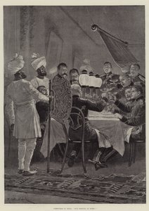 Navidad en India, ¡Nuestros amigos en casa! de Richard Caton Woodville junior
