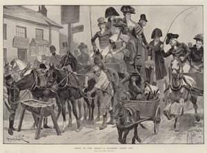 Yendo al Derby hace cien años de Richard Caton Woodville junior