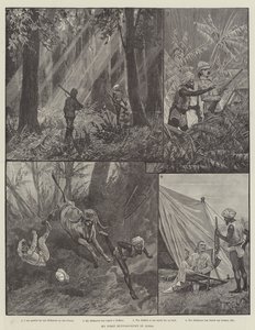 Mi primera caza de búfalos en India de Richard Caton Woodville junior
