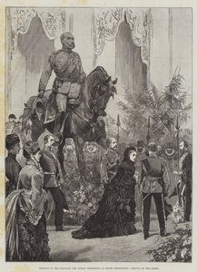 Apertura de la Exposición Colonial e India en South Kensington, llegada de la Reina de Richard Caton Woodville junior